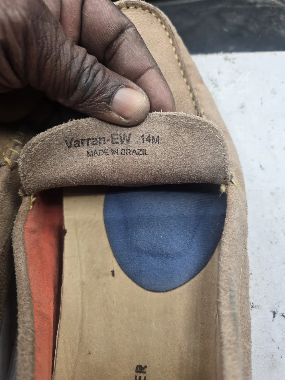 Donald J. Pliner Suede Penny Loafers in Taupe